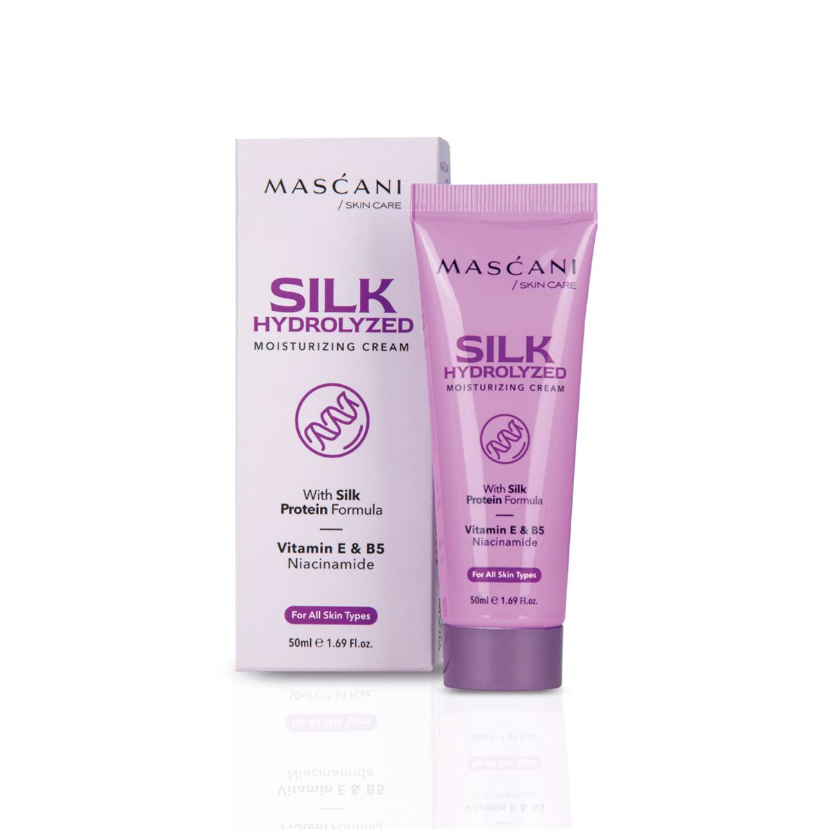 کرم مرطوب کننده حاوی ابریشم هیدرولیز شده ماسکانی